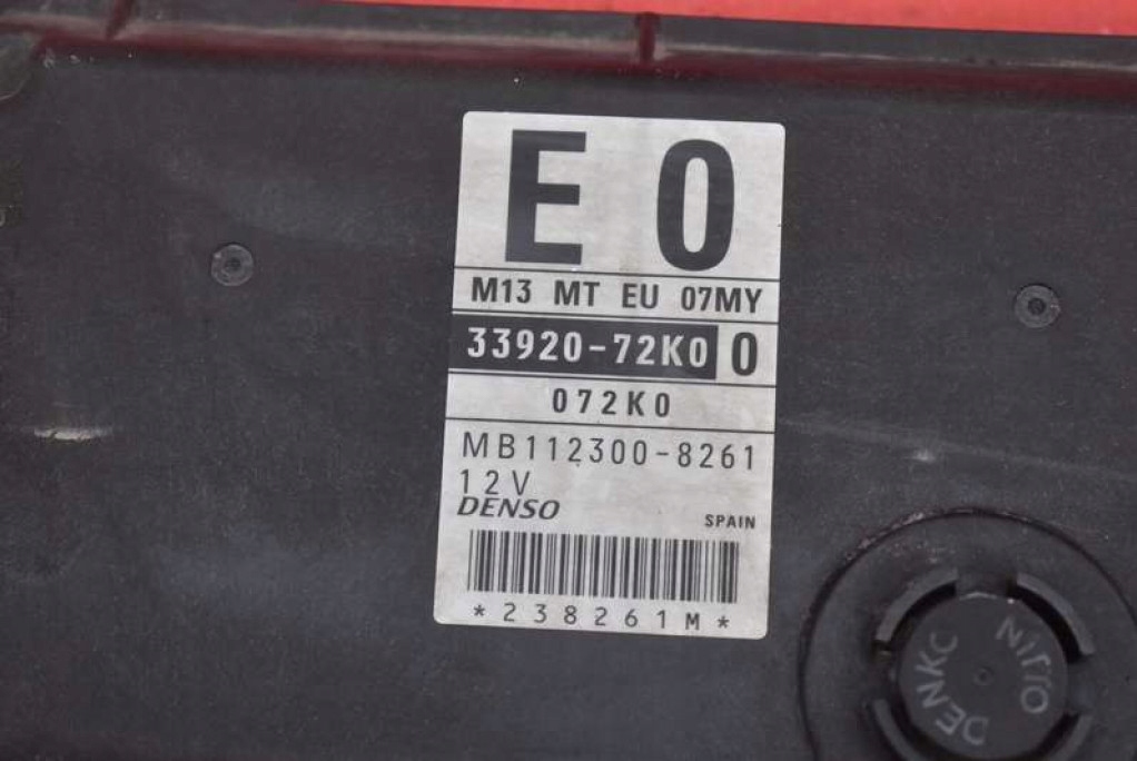 фото №7, Блок управления двигателя 33920-72k00 mb112300-8261 suzuki swift 4 iv 1.3 16v 92 km