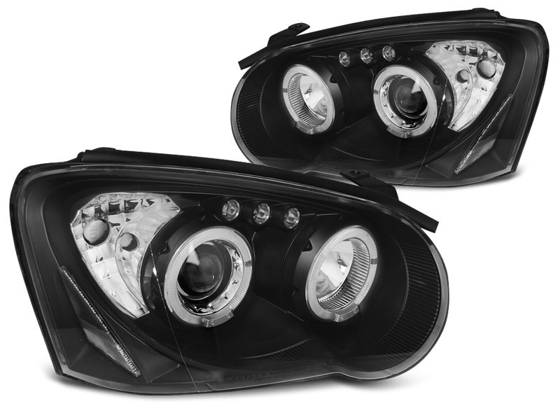 фото №1, Лампы subaru impreza ii gd 03-05 кольца black led