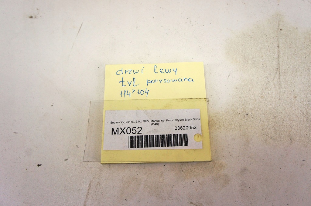 фото №14, Mx052 subaru xv i дверь левый задняя d4s