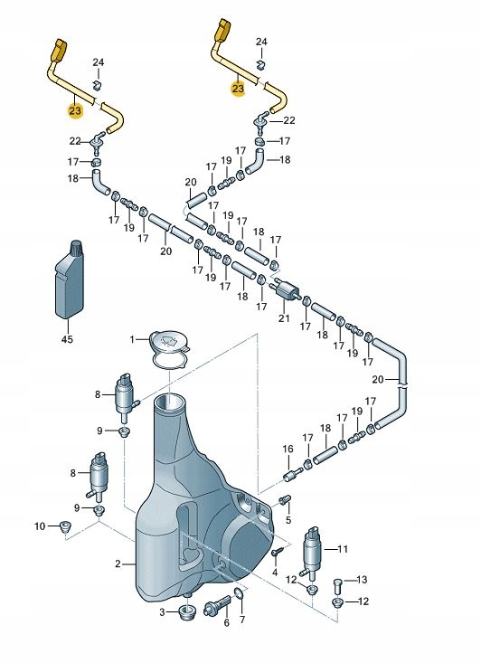 фото №1, Насадка распылителя vw p. crafter 06-16