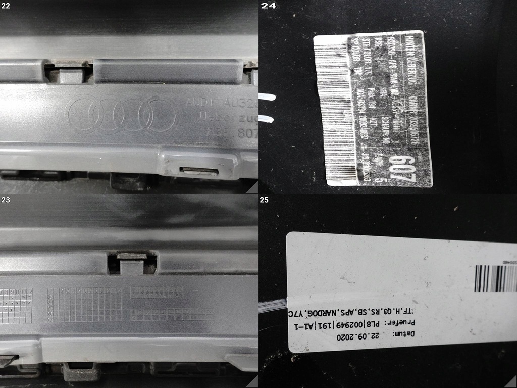 фото №14, Audi rsq3 q3 rs ii f3 83f sportback 19-25 бампер бампер спойлер задня