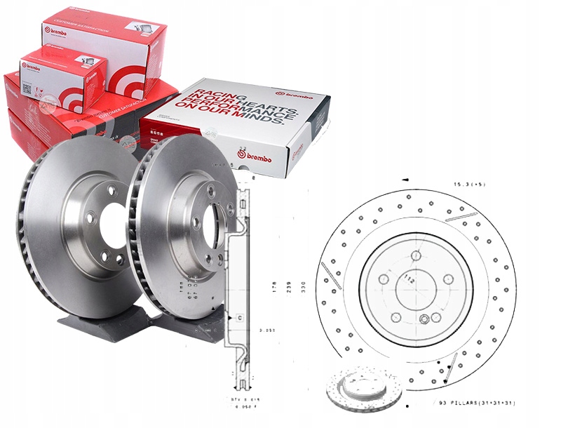 фото №6, Brembo тормозные диски kpl задняя mercedes r172 c117 x117