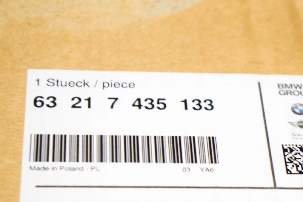 фото №7, Mini cooper f55 лампа задняя левая 63217435133 7435133 nowa оригинальная