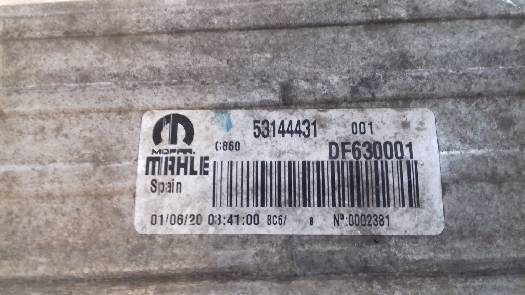 Интеркулер радиатор 53144431 fiat ducato iii jumper boxer 14- Недорого