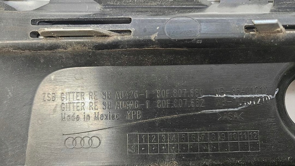 фото №10, Audi q5 80a fy lift 21-24 решётка бампера перед правая s-line sq5 радар