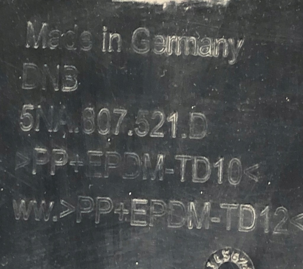 фото №10, Tiguan 2 ii lift 2020- накладка спойлер бампера задняя 5na807521d