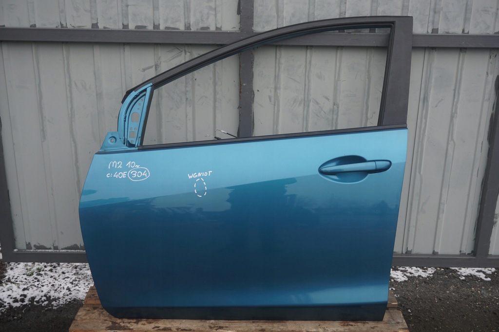 фото №1, Mazda 2 de ii двері передні ліва 40e niebieskie 2011rok скло