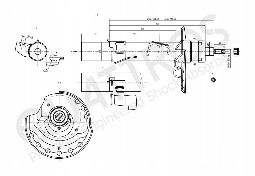 фото №6, Амортизатор перед левый do ford galaxy ii 2 s-max