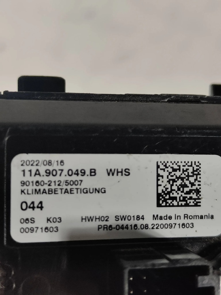 фото №6, Seat tarraco tiguan ii golf viii панель кондиционера задняя сенсорный подогрев fot