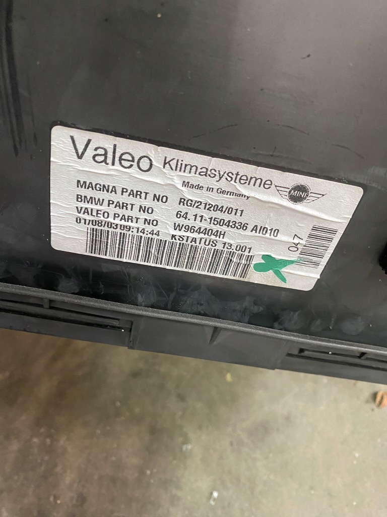 фото №3, Mini one coupeer r50 r52 r53 отопитель воздуходувка