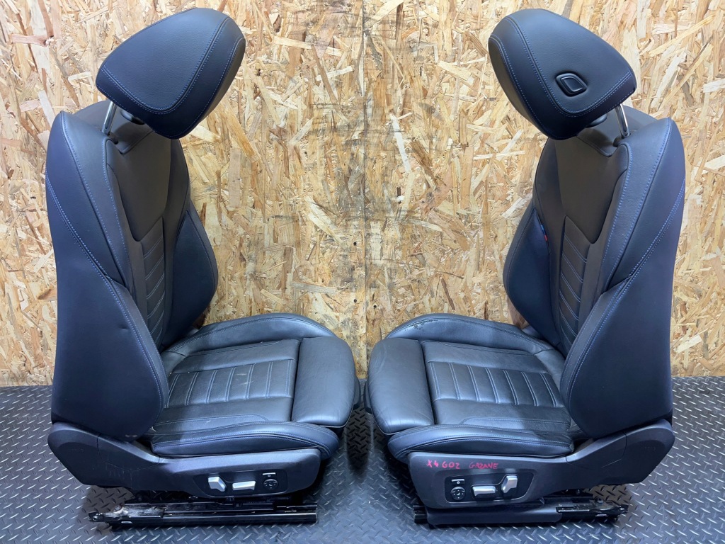 фото №15, Сидіння заднє сидіння обшивки bmw x4 g02 m40i czarna шкіра підігрів електричний europa