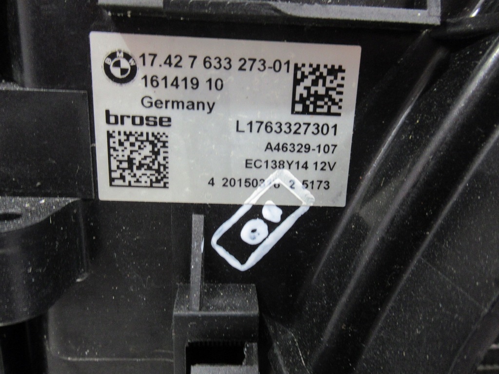 фото №10, Bmw 5 f10/f11 вентилятор радіатор інтеркулер 16141910