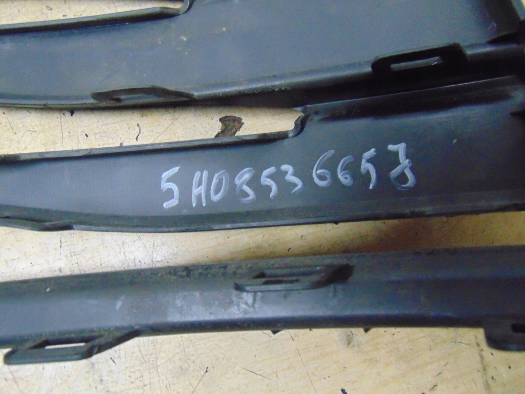 фото №11, Решітка w бампер ліва перед vw golf viii 8 5h0853665j