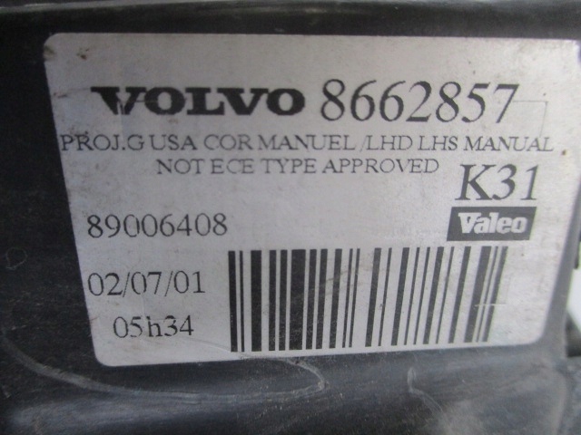 фото №5, Volvo s80 i лампа фара лівий valeo eu