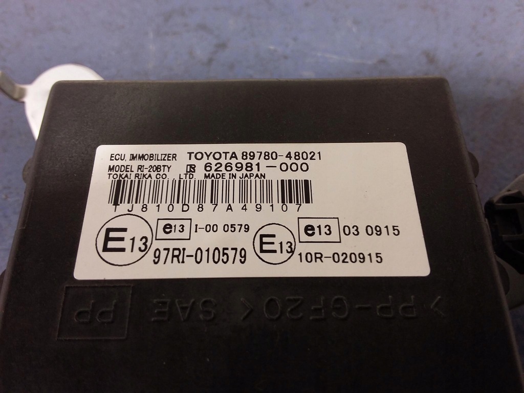 фото №4, Lexus rx ii xu30 модуль иммобилайзер 89780-48021