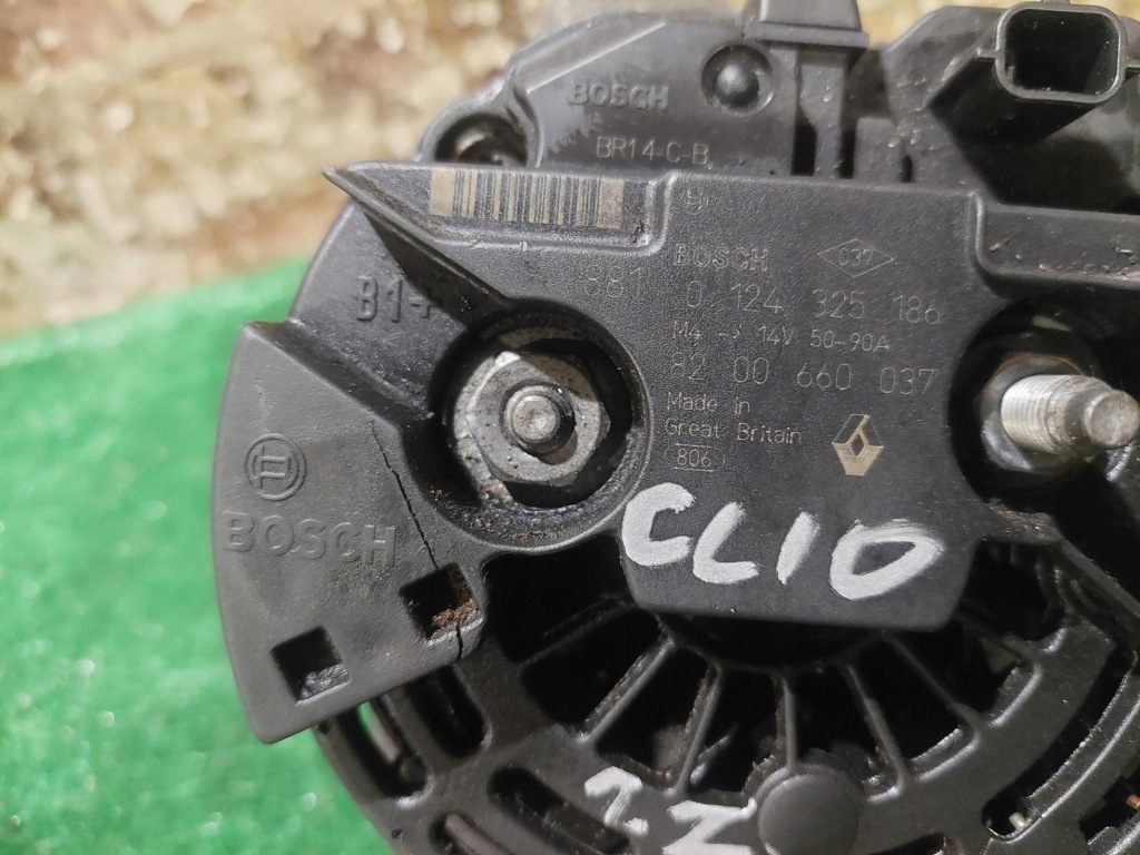 фото №4, Генератор 8200660037 0124325186 renault clio iv 1.2 tce
