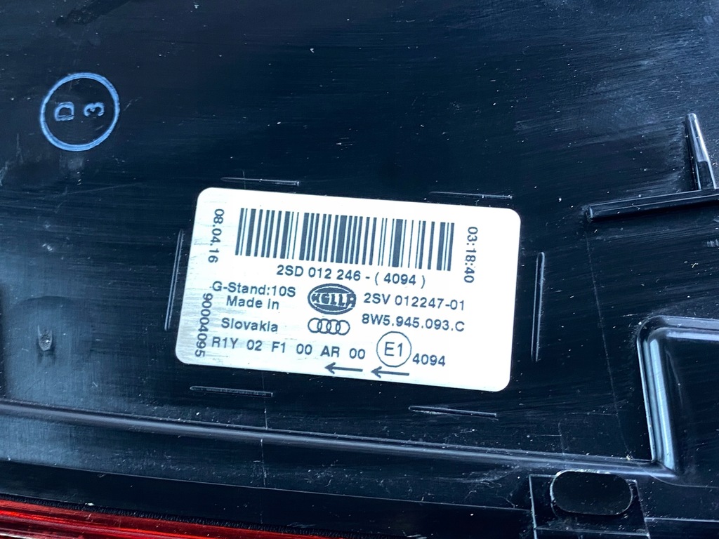 фото №12, Gd audi a4 8w5 sedan лампа лампы led комплект оригинальные