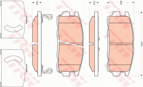 фото №1, Тормозные колодки ham. задняя chevrlolet capitiva, opel antara