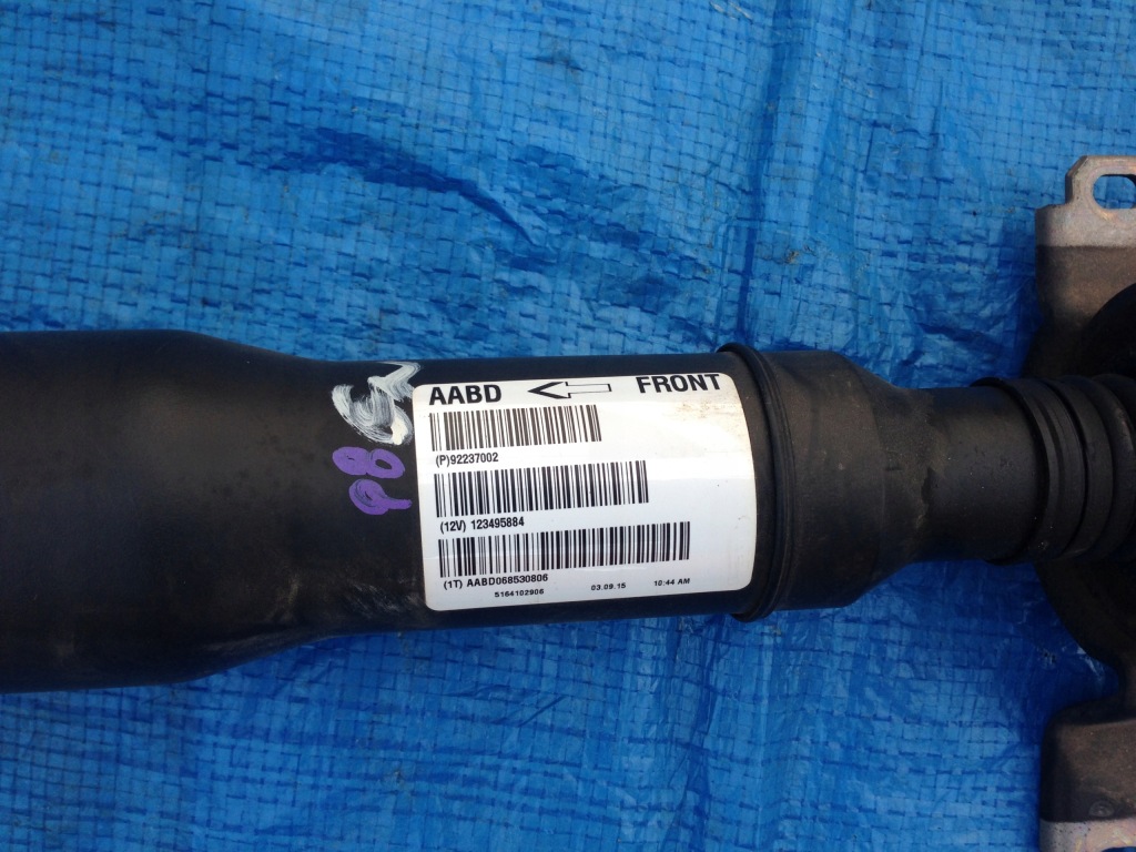 фото №2, Chevrolet camaro 3.6 2015 wał