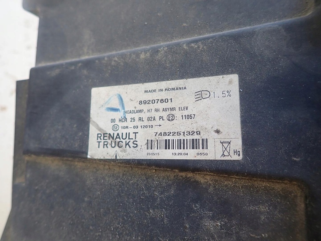 фото №3, Лампа перед передня права renault range t