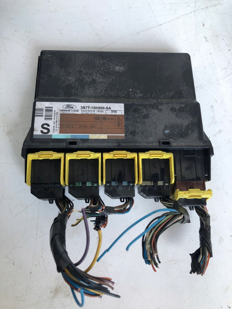 фото №4, Блок управления набор стартовый ford mondeo mk3 2.0 tdci 4s71-12a650-gb