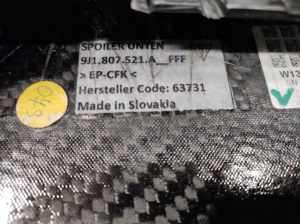 фото №10, Бампер задняя porsche taycan карбон 9j1807521a 9j1962253b + датчик открывания