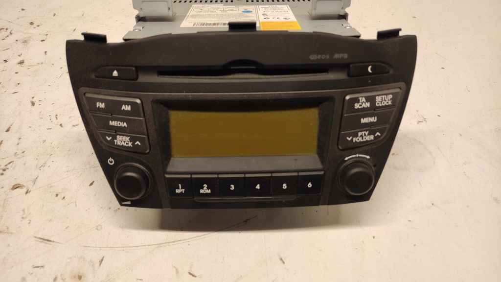 фото №1, Радіопрогравач радіо hyundai ix35 09-15 mp3