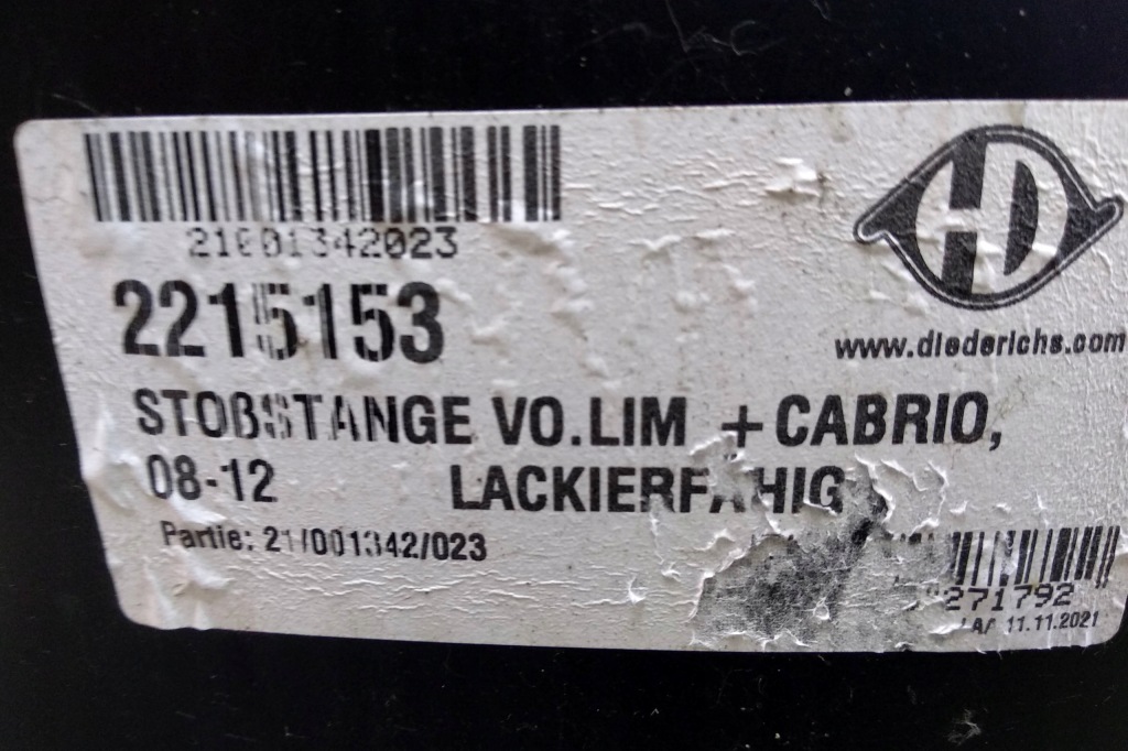 Бампер перед vw golf vi 2008-2012 2215153 Доставка