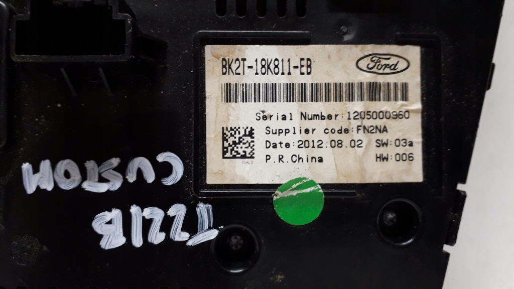 фото №4, Ford transit custom connect панель радіо bk2t-18k811-eb