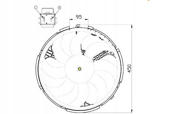 фото №2, Nrf 47506 вентилятор, охолодження двигуна