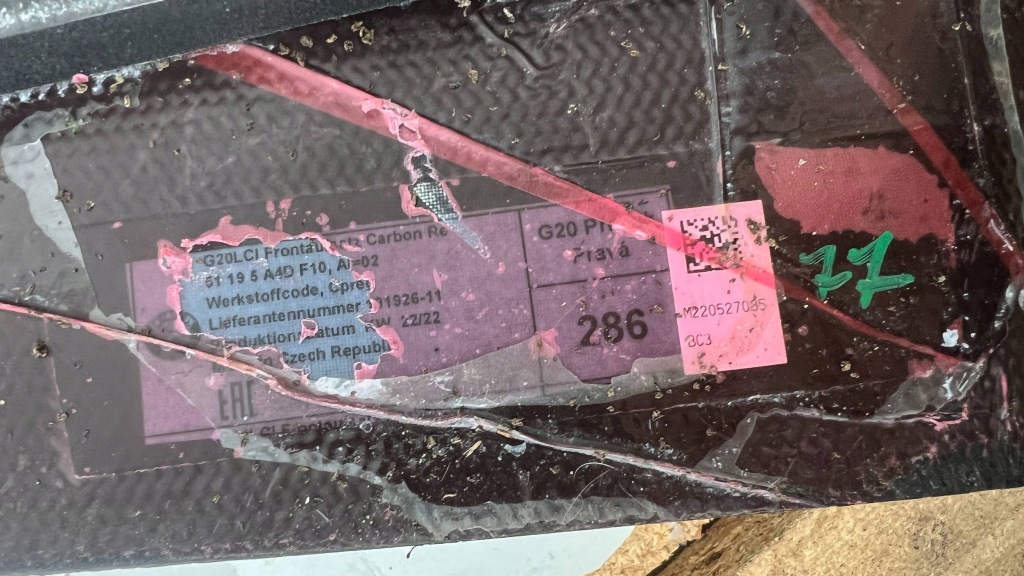 Bmw x5 g05 mperformance карбон накладки pod бампер с Разборки