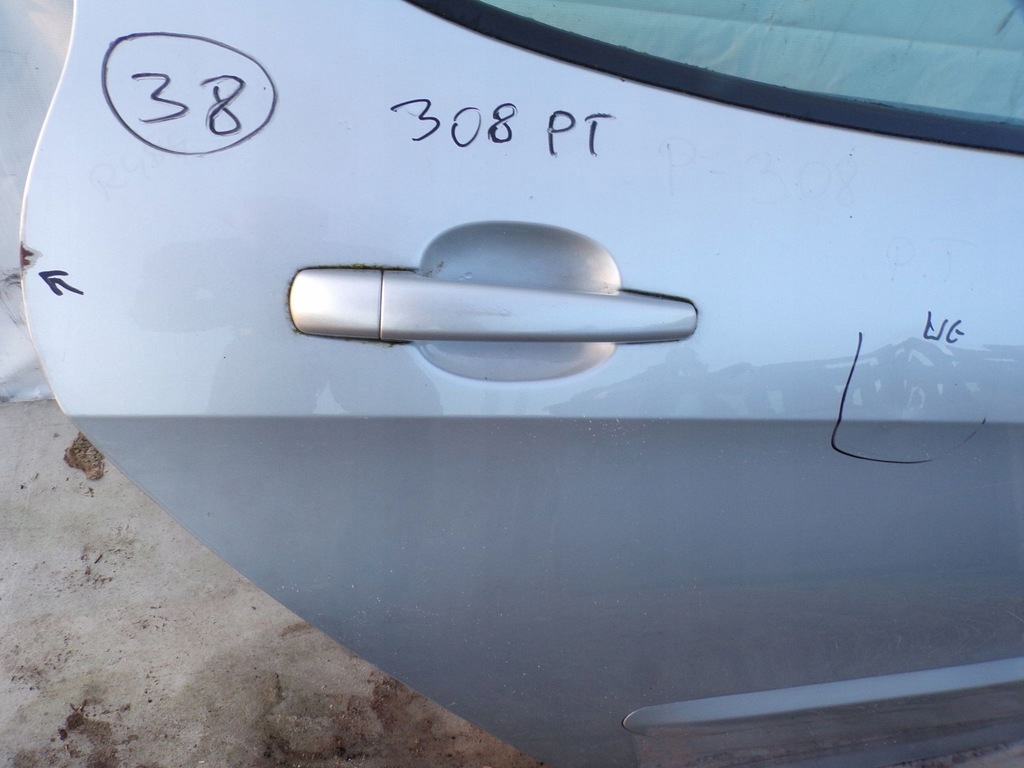 фото №4, Двері правий задня peugeot 308 хетчбек hb