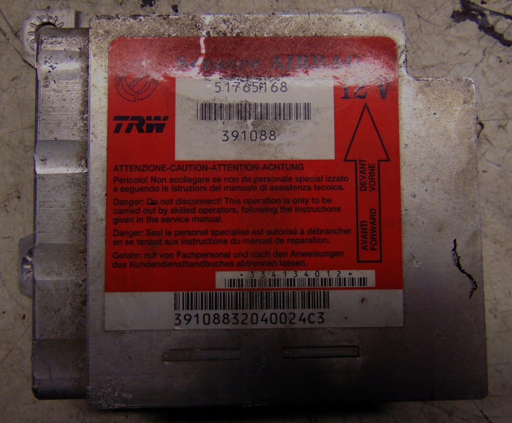 фото №1, Модуль датчик air bag lancia musa europa