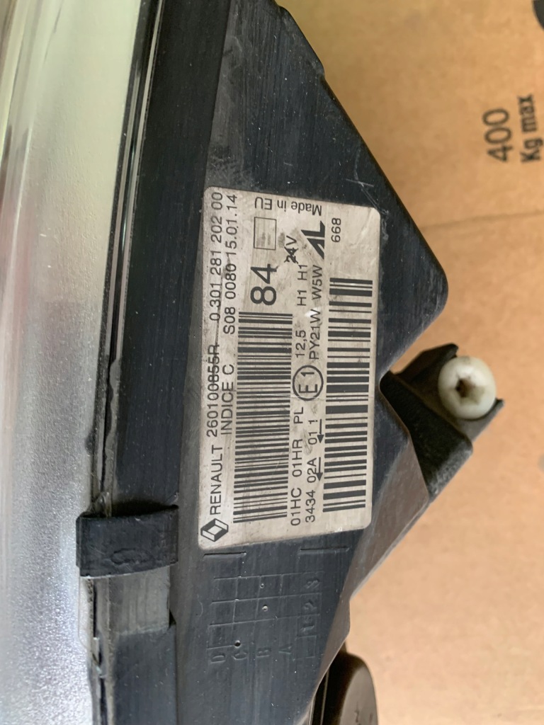 фото №7, Лампа перед renault captur i 260100855r