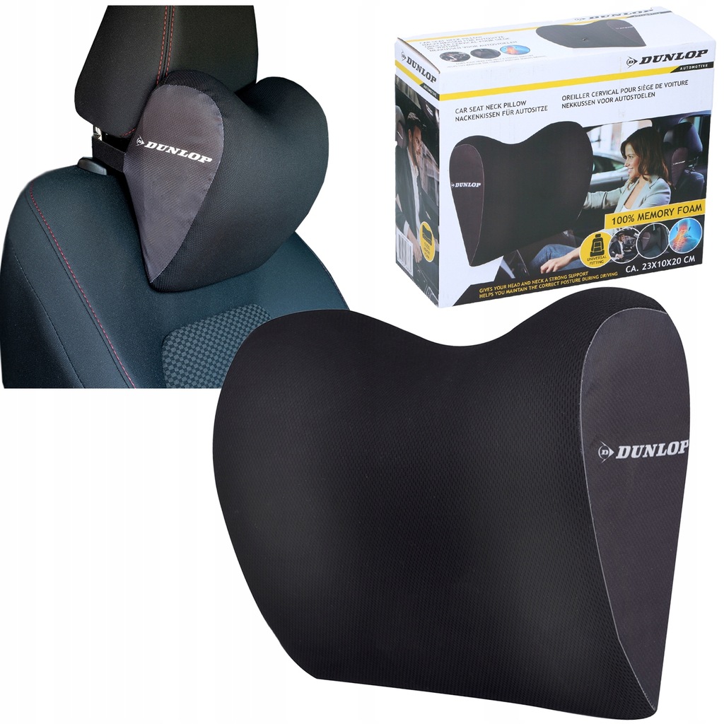 фото №8, Podróżny підголівник піна memory foam dunlop idealny do автомобіля, w podróży