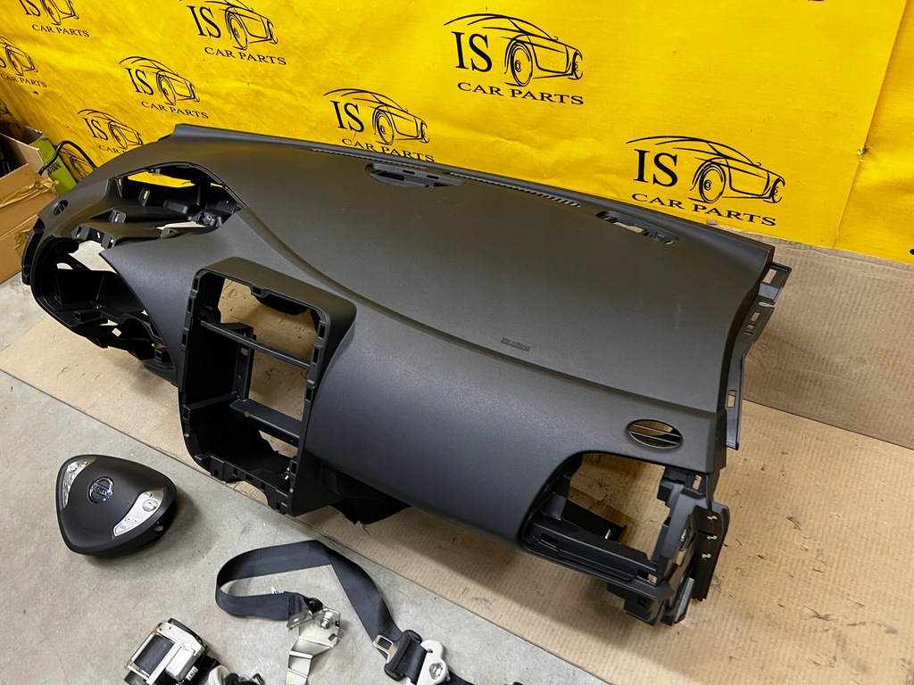 фото №7, Nissan leaf i оригинальная приборная панель консоль подушка безопасности ремни