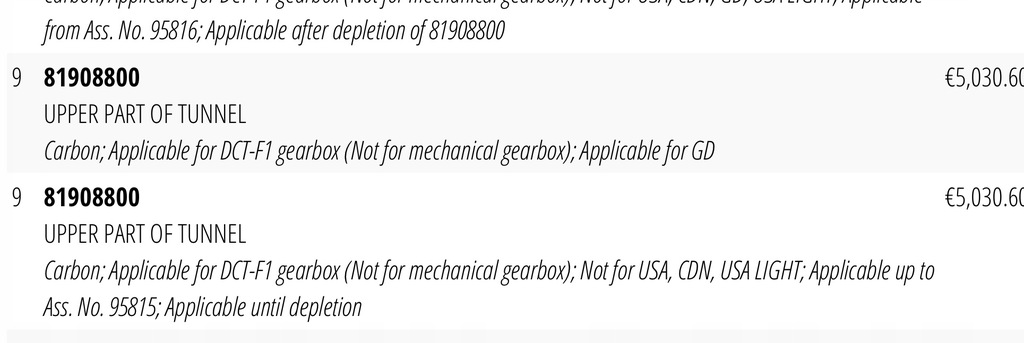 фото №13, Ferrari california f149 захист карбон f1 gearbox оригінальний номер 81908800