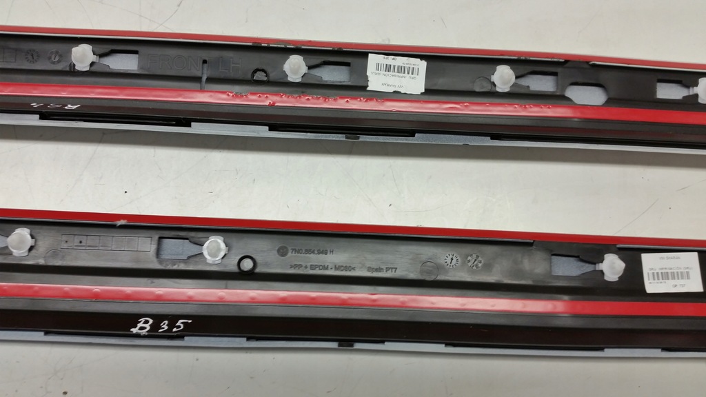 фото №9, Молдинг дверь левый перед задняя vw sharan ii 7n0854939 7n0854949 белый jak nowa