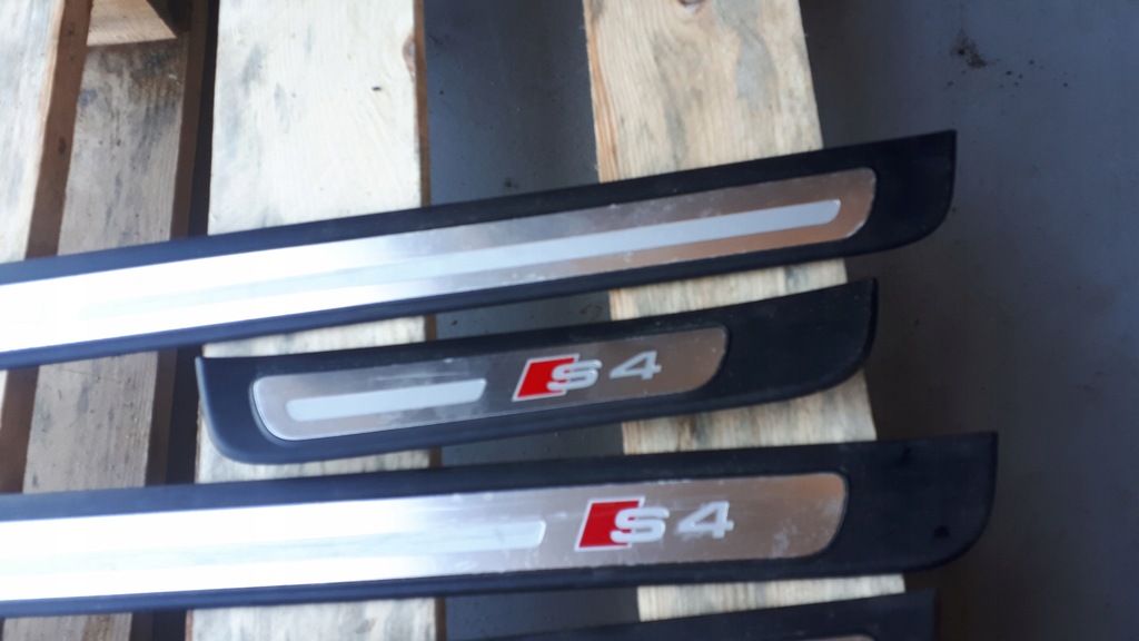 фото №4, S4 b8 накладки порогові a4 b8 sline накладки na пороги