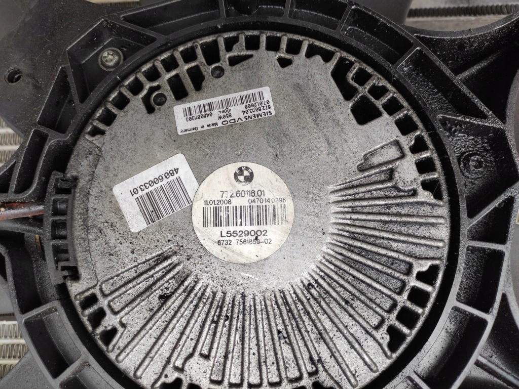 Ремінь передній підсилювач передній радіатор вентилятор bmw e60 e61 535i n54b30 3 Зі Шроту