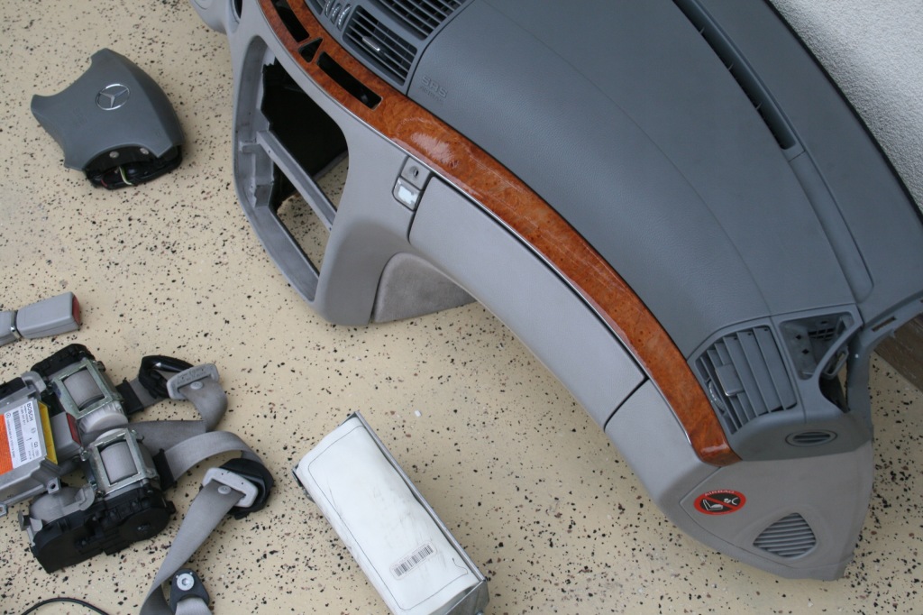 фото №15, Mercedes w220 lift приборная панель приборная натяжители