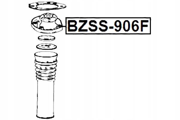 фото №2, Febest спинка передний амортизатора mercedes benz sprinter 906