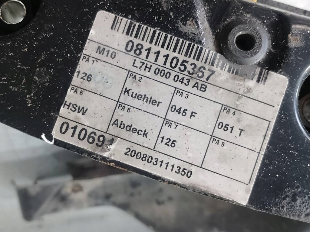 фото №8, Pas перед, підсилювач передній vw transporter t5 l7h000043ab 2.5 tdi