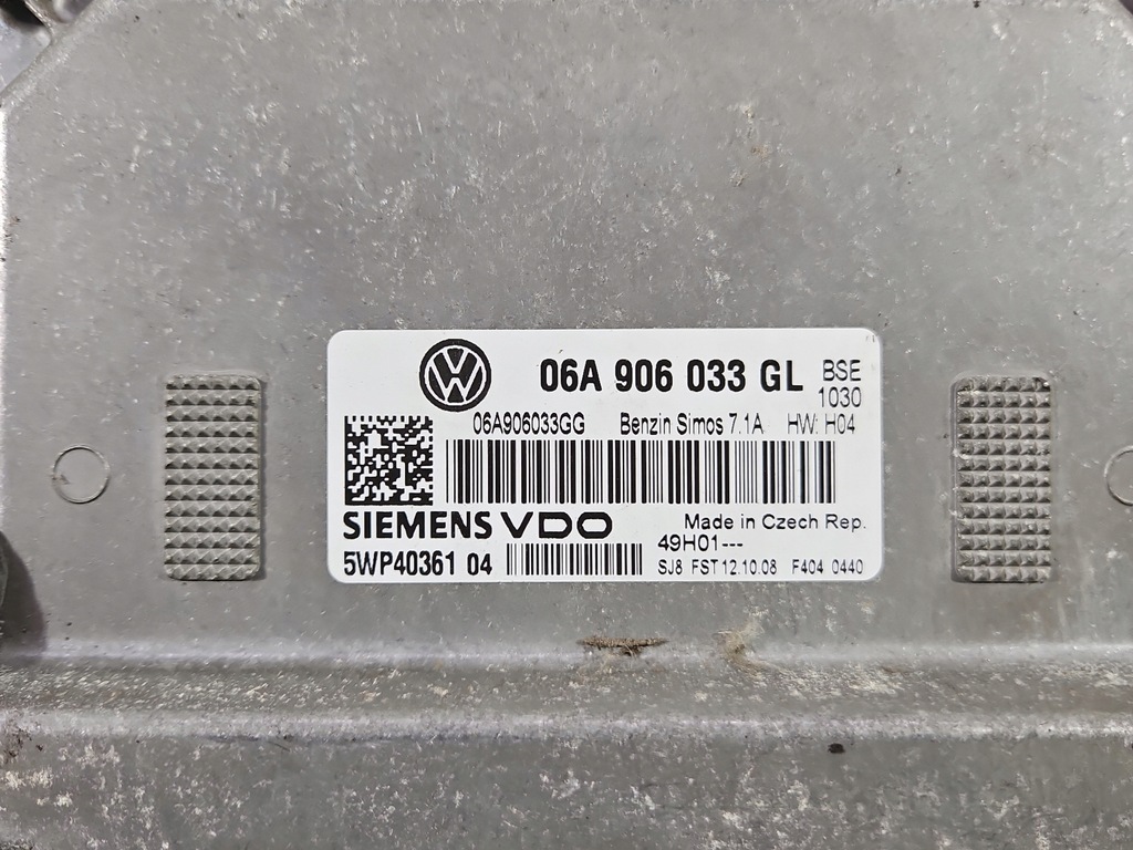 фото №6, Бортовий комп'ютер блок керування двигуна 06a906033gl 5wp40361 vw golf plus 1.6 sr