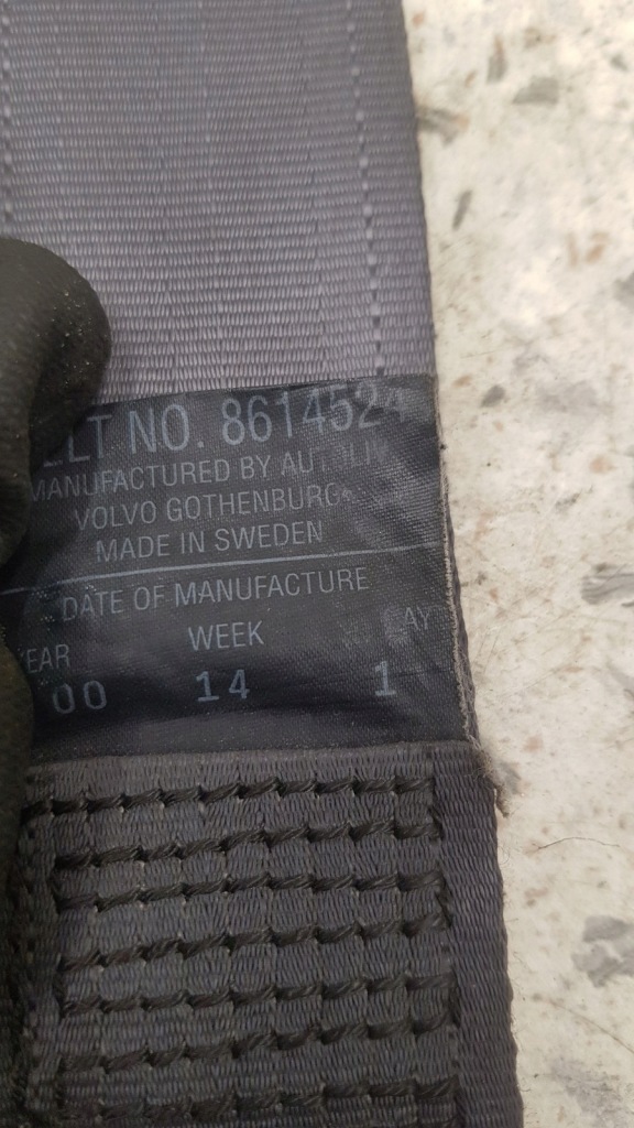 фото №2, Pas безопасности перед передний левый volvo c70 v70 s70