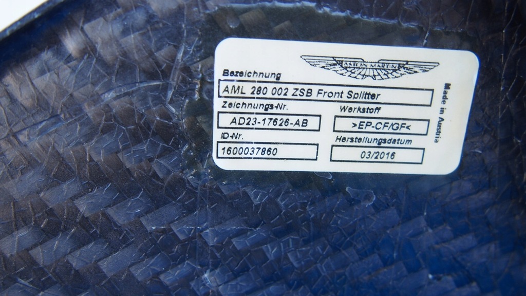 фото №10, Aston martin v12 vantage спойлер бампера перед спліттер карбон