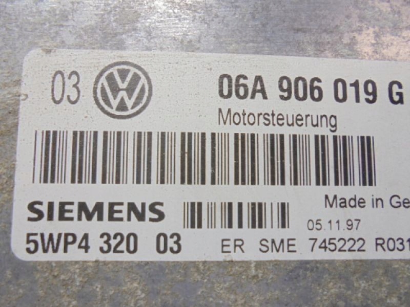 фото №5, Golf 4 iv бортовой компьютер 06a906019g 1,6 5wp432003