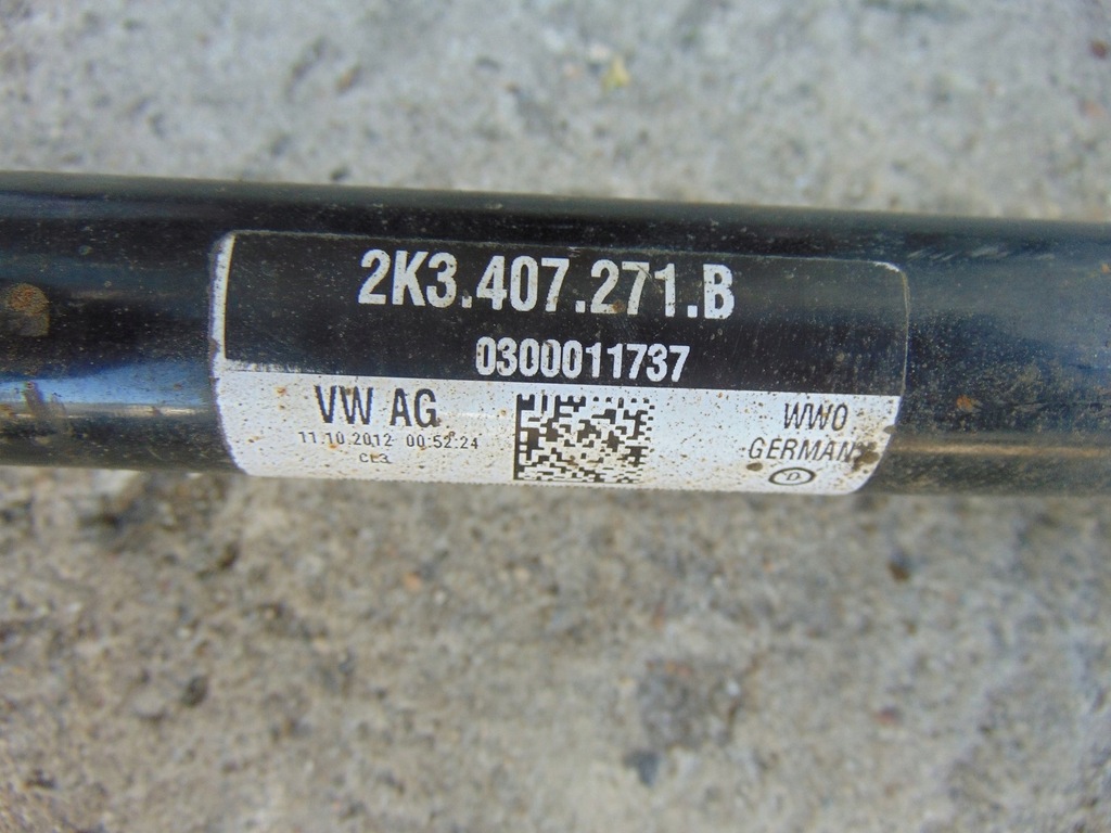 фото №7, Привідний вал ліва перед vw caddy 2010- 2.0 tdi 2k3407271b