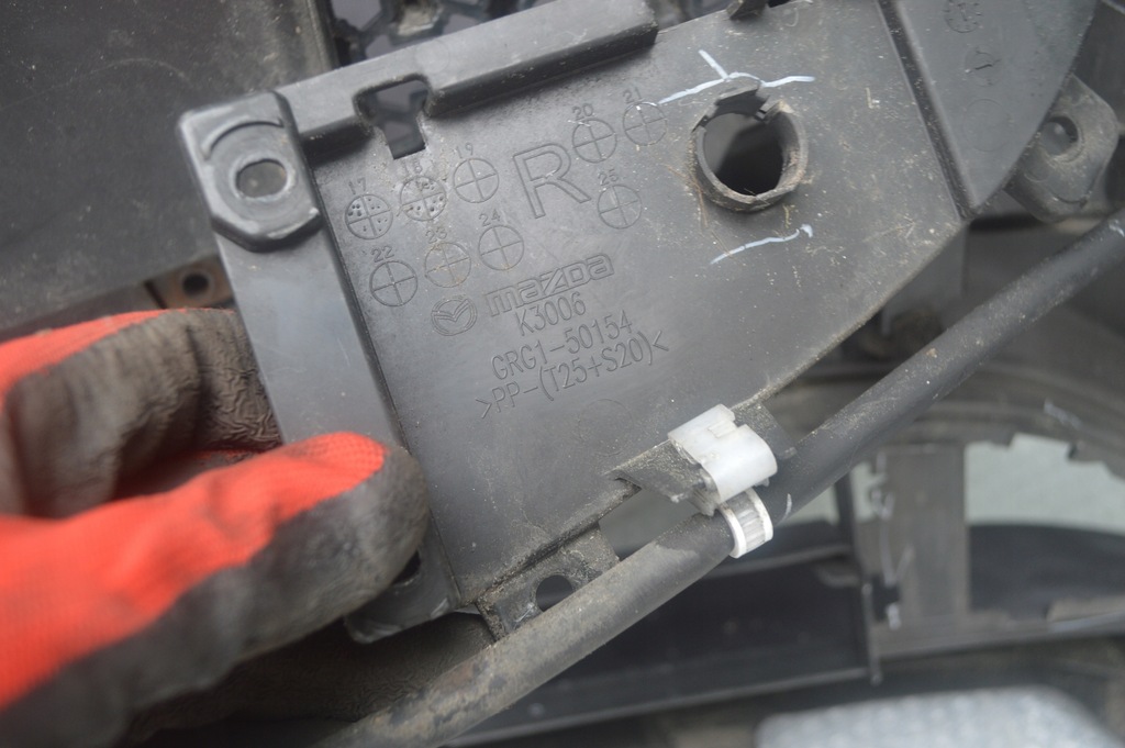 фото №11, Бампер перед передній mazda 6 vi gj lift 18- 2018- решітка радіатора електропроводка значок