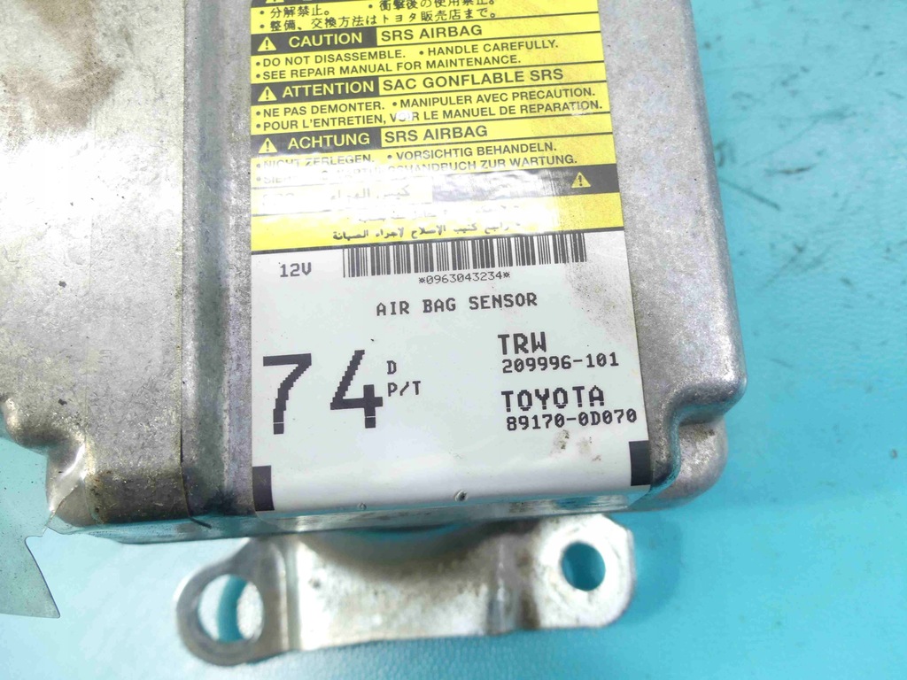 фото №7, Подушка водителя подушка безопасности ремни датчик yaris i 03r